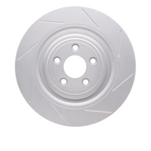 Jaguar XKR Brake Rotor (1) - Left Rear - R1 Concepts - Slotted GeoSPEC Coated - `08-`09